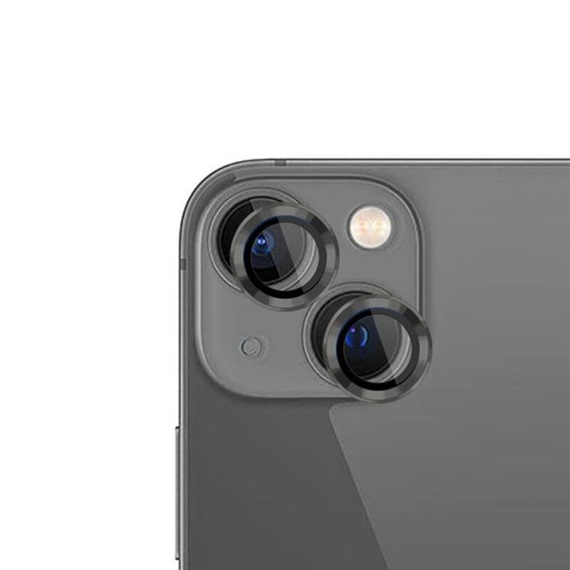 iPhone 14 Plus kaitseklaaside komplekt kaamerale, 3mk Lens Protection Pro, karastatud klaas, tumehall (1)