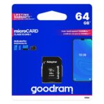 microSDXC mälukaart 64GB + SD adapter, Goodram microCARD (M1AA-0640R12), Class 10 UHS-I (5)