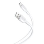 USB-A - USB-C kaabel 1m 2,1A, XO (NB212), valge (1)