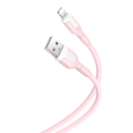 USB-A - Lightning kaabel 1m 2,1A, XO (NB212), roosa (1)