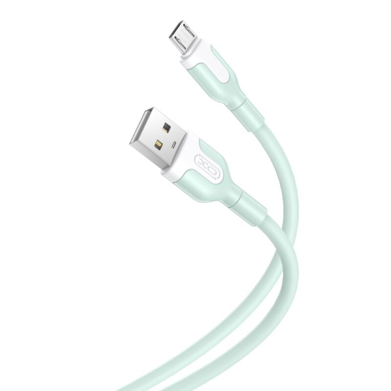 USB-A - Micro USB kaabel 1m 2,1A, XO (NB212), roheline (1)