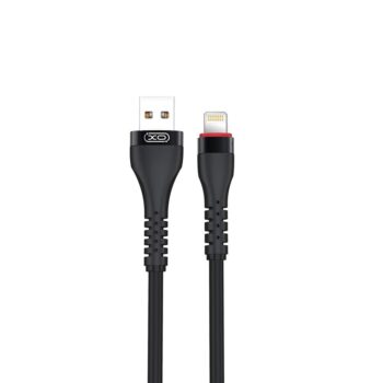 USB-A - Lightning kaabel 1m 2,4A, XO (NB213), must (1)