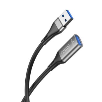 USB-A - USB-A pikenduskaabel 2m, USB 3.0, XO (NB220), must-tumehall (1)