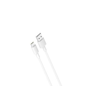 USB-A - USB-C kaabel 1m 2.4A, XO (NB156), valge (1)