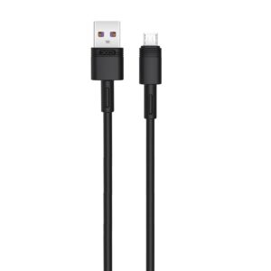 USB-A - Micro USB kaabel 1m 5A, XO (NB-Q166), must (1)