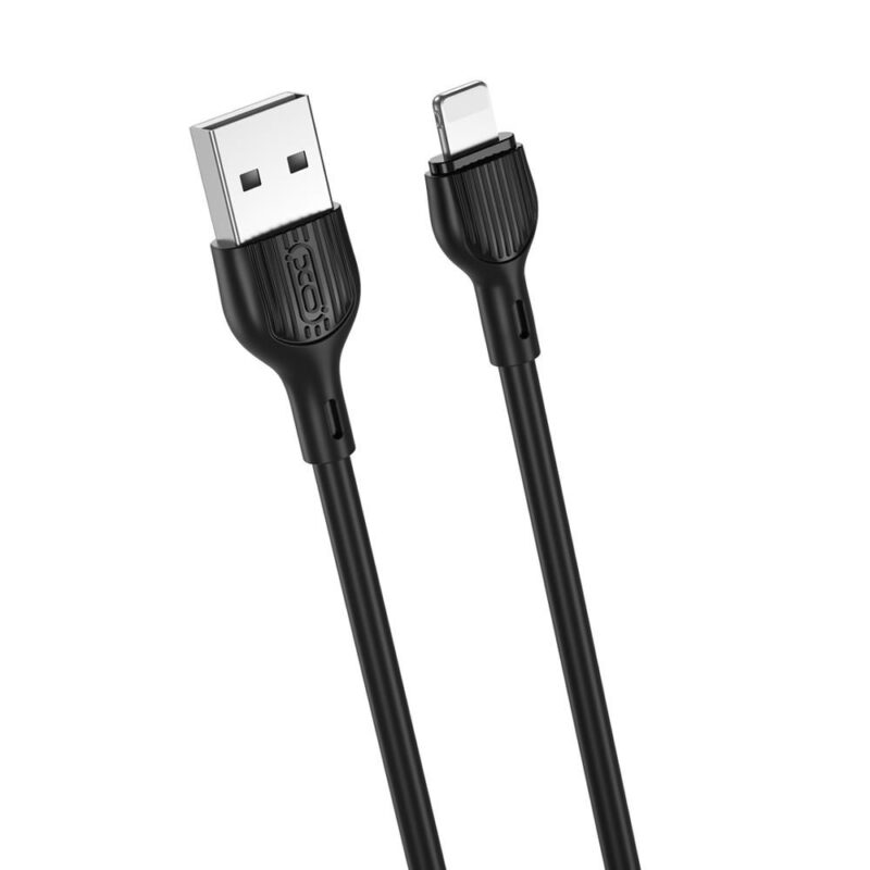 USB-A - Lightning kaabel 2m 2,1A, XO (NB200), must (1)