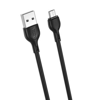 USB-A - Micro USB kaabel 2m 2,1A, XO (NB200), must (1)