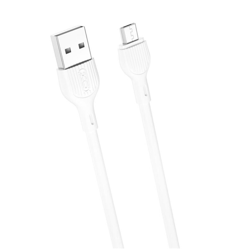 USB-A - Micro USB kaabel 1m 2,1A, XO (NB200), valge (1)