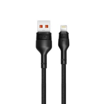 USB-A - Lightning kaabel 1m, 5A, XO (NB55), must (1)