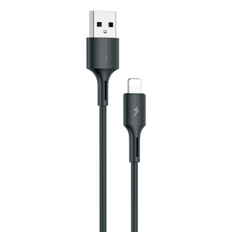 USB-A - Lightning kaabel 1m 3A, Wekome Upine (WDC-136i), must (1)