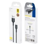 USB-A - Lightning kaabel 1m 3A, Wekome Upine (WDC-136i), must (2)