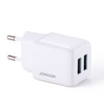 Seinalaadija 2x USB-A 12W 2,4A, Joyroom (L-2A121), valge (2)