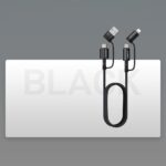 USB-A / USB-C - Lightning / USB-C neli-ühes kaabel 1,8m 60W 3A (PDQC3.0), Joyroom (S-1830G3), must (3)