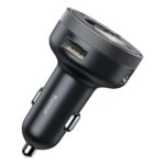 Bluetooth FM-transmitter ja autolaadija 2x USB-A 3,4A, BT5.0, microSD, AUX, Baseus Enjoy (CCLH-01), must (2)