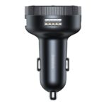 Bluetooth FM-transmitter ja autolaadija 2x USB-A 3,4A, BT5.0, microSD, AUX, Baseus Enjoy (CCLH-01), must (3)