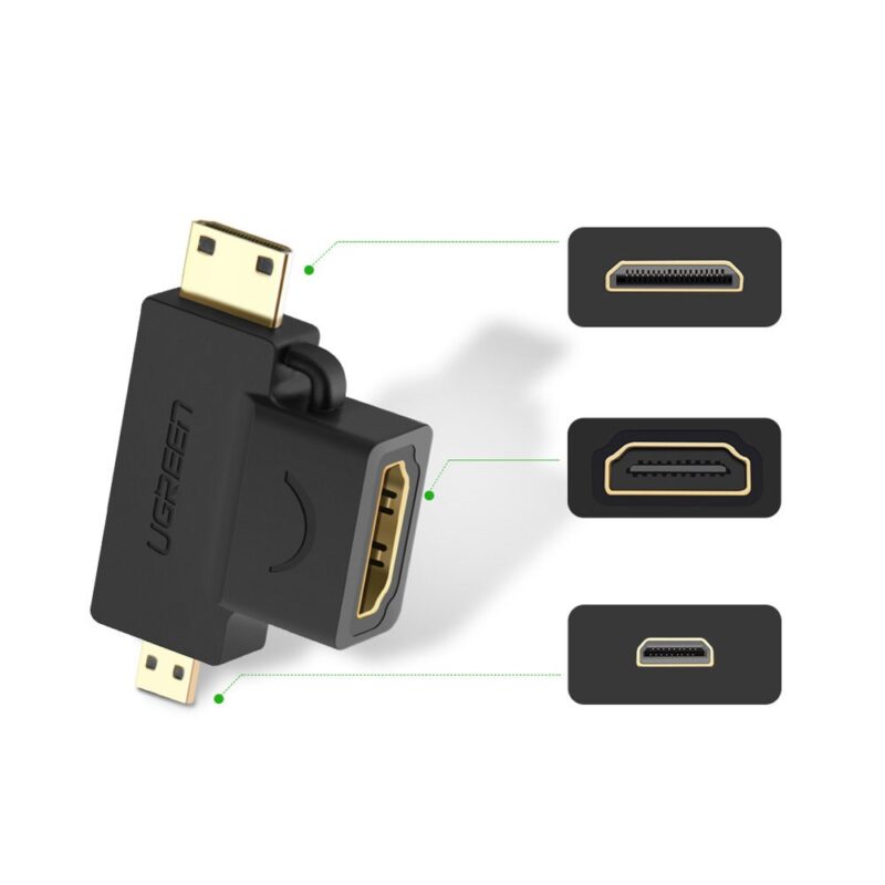 HDMI - Mini HDMI / Micro HDMI adapter, Ugreen (20144), must (6)