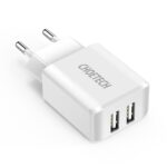 Seinalaadija 2x USB-A 10W 2A, Choetech (C0030-EU), valge (2)