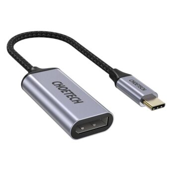 USB-C - DisplayPort adapter, 4K 60Hz, Choetech (HUB-H11), tumehall-must (1)