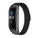 Xiaomi Mi Band 3 / 4 / 5 / 6 rihm, metallist, magnetkinnitusega, must (2)