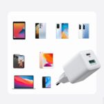 Seinalaadija 1x USB-A 1x USB-C 30W (PD3.0/QC3.0/PPS/AFC/SCP), Joyroom Mini Fast Charger (L-QP303), valge (5)