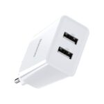 Seinalaadija 2x USB-A 10,5W 2,1A, Baseus Speed Mini Dual U (TC-012), valge (3)