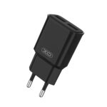 Seinalaadija 2x USB-A 12W 2,4A, XO (L92C EU), must (1)