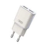 Seinalaadija 2x USB-A 12W 2,4A, XO (L92C EU), valge (1)