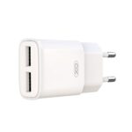 Seinalaadija 2x USB-A 12W 2,4A, XO (L92C EU), valge (2)