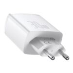 Seinalaadija 2x USB-A 1x USB-C 30W 3A, Baseus Compact Fast Charger (CCXJ-E02), valge (3)