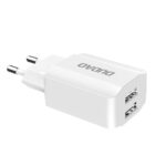 Seinalaadija 2x USB-A 5V 2.4A + Micro USB kaabel 1m komplekt, Dudao (A2EU), valge (4)