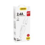 Seinalaadija 2x USB-A 5V 2.4A + Micro USB kaabel 1m komplekt, Dudao (A2EU), valge (6)